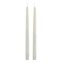 Load image into Gallery viewer, Luxe Collection S/2 Taupe LED Wax Dinner Candles
