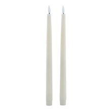 Load image into Gallery viewer, Luxe Collection S/2 Taupe LED Wax Dinner Candles
