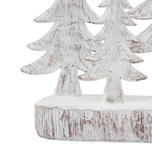 Load image into Gallery viewer, Small Three Snowy Pine Tree Sculpture
