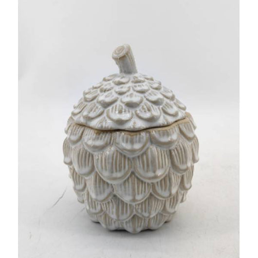 Large Ceramic Pine Cone Trinket Dish With Lid