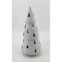 Load image into Gallery viewer, Medium White Ceramic Cut-Out Tree With LED Lights
