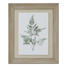 Load image into Gallery viewer, Watercolour Bracken Fern In Washed Wood Frame
