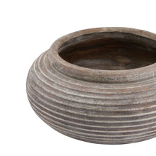 Load image into Gallery viewer, Siena Brown Round Ribbed Planter
