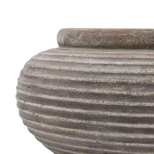 Load image into Gallery viewer, Siena Brown Round Ribbed Planter
