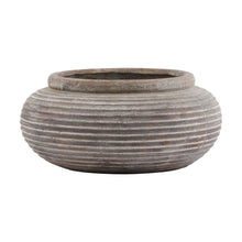 Load image into Gallery viewer, Siena Brown Round Ribbed Planter
