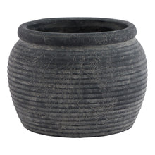 Load image into Gallery viewer, Amalfi Grey  Rimmed Plant Pot
