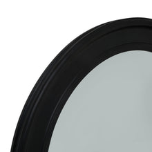 Load image into Gallery viewer, Black Wood Round Framed Mirror
