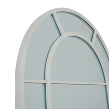 Load image into Gallery viewer, White Large Arched Window Mirror
