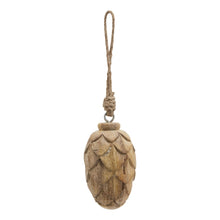 Load image into Gallery viewer, Natural Small Wooden Pine Cone Bauble
