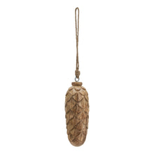 Load image into Gallery viewer, Natural Large Wooden Pine Cone Bauble
