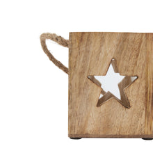 Load image into Gallery viewer, Natural Wooden Small Star Tealight Candle Holder
