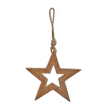 Load image into Gallery viewer, Natural Wooden Hanging Star
