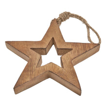 Load image into Gallery viewer, Natural Wooden Hanging Star
