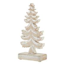 Load image into Gallery viewer, White Wash Collection Wooden Tiered Tree Decoration
