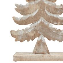 Load image into Gallery viewer, White Wash Collection Wooden Large Tiered Tree Decoration
