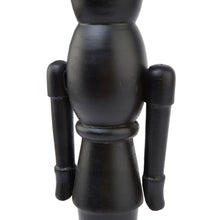 Load image into Gallery viewer, Minimalist Black Wooden Nutcracker Decoration
