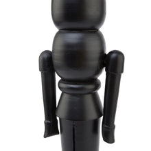 Load image into Gallery viewer, Minimalist Black Wooden Large Nutcracker Decoration
