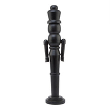 Load image into Gallery viewer, Minimalist Black Wooden Large Nutcracker Decoration
