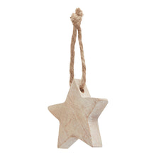 Load image into Gallery viewer, Pack Of 90 Wooden Star Hanging Decorations
