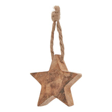 Load image into Gallery viewer, Pack Of 90 Wooden Star Hanging Decorations
