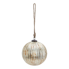 Load image into Gallery viewer, Burnished Glass Fluted Bauble
