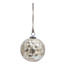 Load image into Gallery viewer, Burnished Glass Honeycomb Bauble
