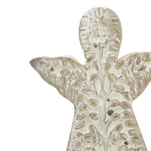 Load image into Gallery viewer, White Wash Collection Patterned Angel Decoration
