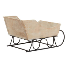 Load image into Gallery viewer, White Wash Collection Wooden Decorative Sleigh
