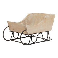 Load image into Gallery viewer, White Wash Collection Wooden Decorative Sleigh
