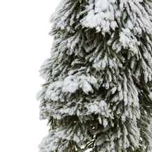 Load image into Gallery viewer, Medium Snowy Cedar Tree On Wood Block
