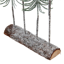 Load image into Gallery viewer, Medium Snowy Spindle Tree Quad In Wood Log
