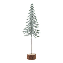 Load image into Gallery viewer, Small Snowy Spindle Tree In Wood Log
