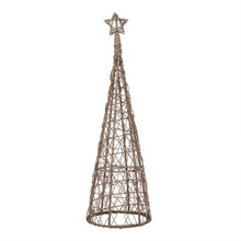 Load image into Gallery viewer, LED Wicker Christmas Tree With Star
