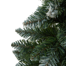 Load image into Gallery viewer, Medium Snowy Conifer Tree In Hessian Wrap
