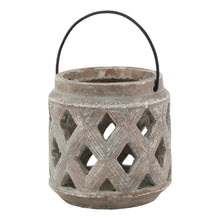 Load image into Gallery viewer, Siena Brown Lattice Lantern
