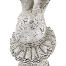 Load image into Gallery viewer, Stone Effect Ruffle Hare Ornament
