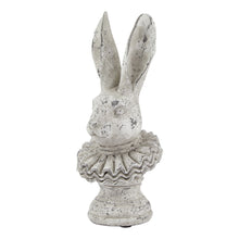 Load image into Gallery viewer, Stone Effect Ruffle Hare Ornament
