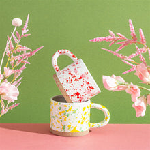 Load image into Gallery viewer, Pink and Red Splatterware Mug
