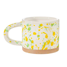 Load image into Gallery viewer, Yellow and Green Splatterware Mug
