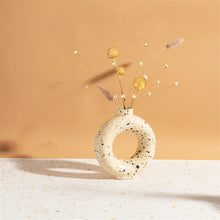 Load image into Gallery viewer, Sand Terrazzo Speckled Small Circle Vase
