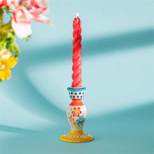 Load image into Gallery viewer, Folk Floral Candlestick Holder
