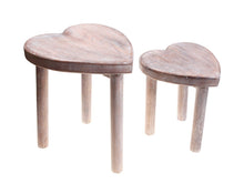 Load image into Gallery viewer, Heart Stools - Set of 2
