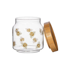 Load image into Gallery viewer, Vintage Bee Glass Storage Jar Small
