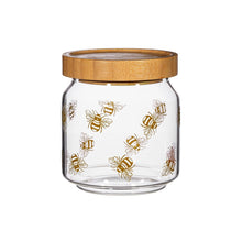 Load image into Gallery viewer, Vintage Bee Glass Storage Jar Small
