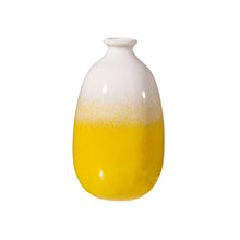 Load image into Gallery viewer, Dip Glazed Ombre Yellow Vase
