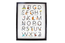 Load image into Gallery viewer, Baby Alphabet A-Z Animal Print Frame
