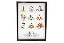 Load image into Gallery viewer, Baby Number 1-10 Animal Print Frame
