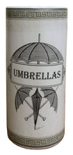 Load image into Gallery viewer, Ceramic Umbrella Stand, Monochrome Umbrella Print
