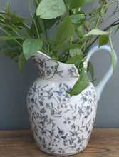 Load image into Gallery viewer, Blue And White Ditsy Print Jug
