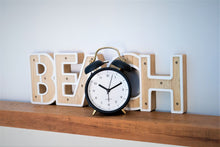 Load image into Gallery viewer, Black &amp; Gold Metal Alarm Clock
